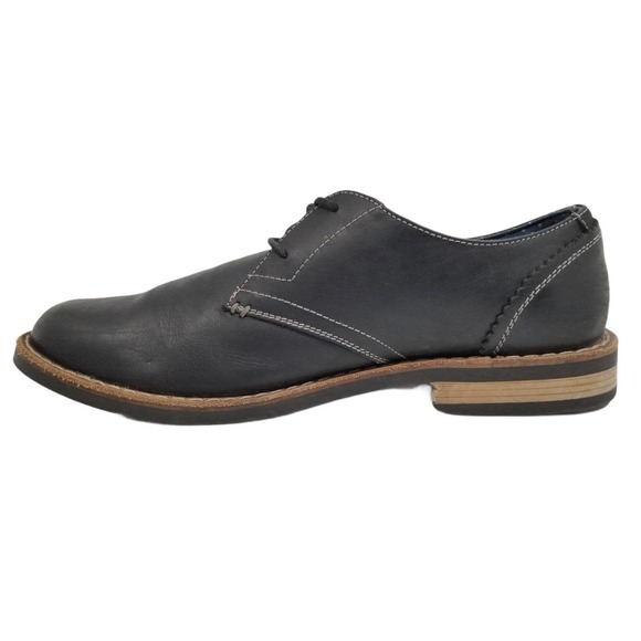 $180 Original Penguin Willie OP Mens Leather Oxford Shoes - BLACK Size 10.5 main image 9